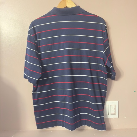 Polo Ralph Lauren Golf Shirt Stripe Navy Blue Men Size L - Picture 6 of 6